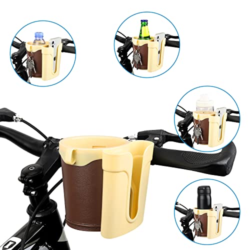 3-in-1 Bike Cup Holder with Phone and Keys Holder, Water Bottle Holder, Universal Bar Drink Can Holder for Bicycle Motorcycle Scooter H882
