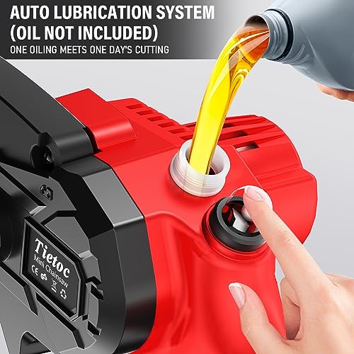 6 Inch Mini Electric Chainsaw Cordless Battery Powered, Hand Held Saw for Wood Trimming V216130