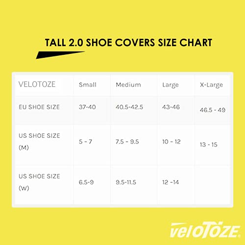 Tall Shoe Covers for Road Cycling - Waterproof Windproof Overshoes for Cold and Rainy Weather U958541