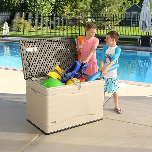 Extra Large Deck Box, 130 Gallon, Desert Sand/Brown V622519