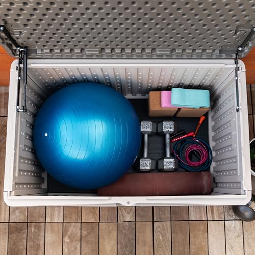 Extra Large Deck Box, 130 Gallon, Desert Sand/Brown V622519