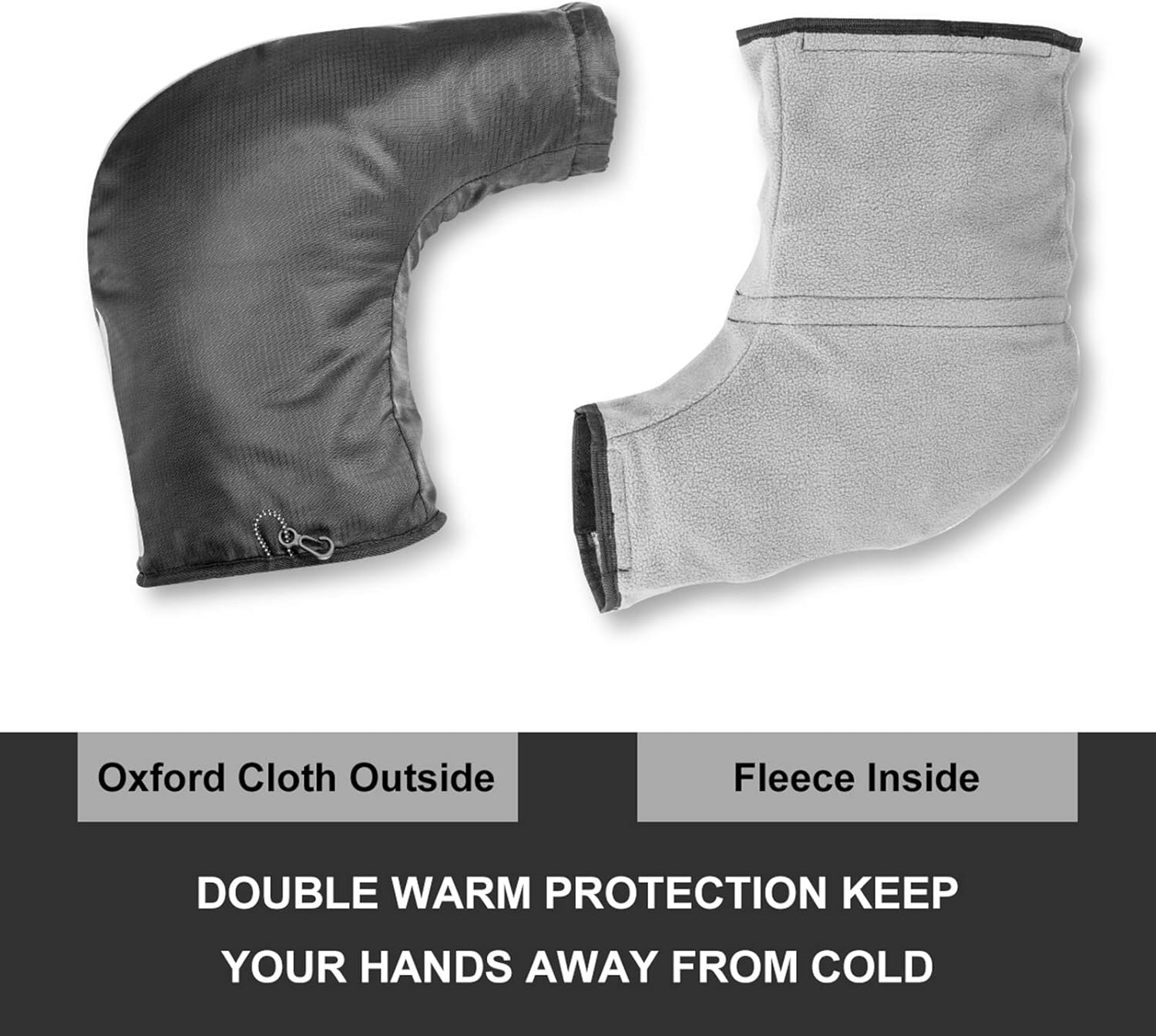 Winter Cycling Handlebar Mittens for Men U627600