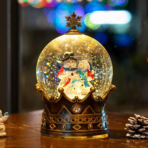 Nutcracker Snow Globe Lantern with Music and Timer Z50315