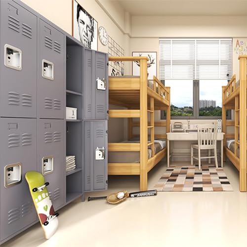 Steel Lockers for Employees, Lockable Storage Cabinet with Assembly X270