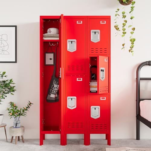 5-Door Steel Storage Locker with Hooks and Card Slots M92401