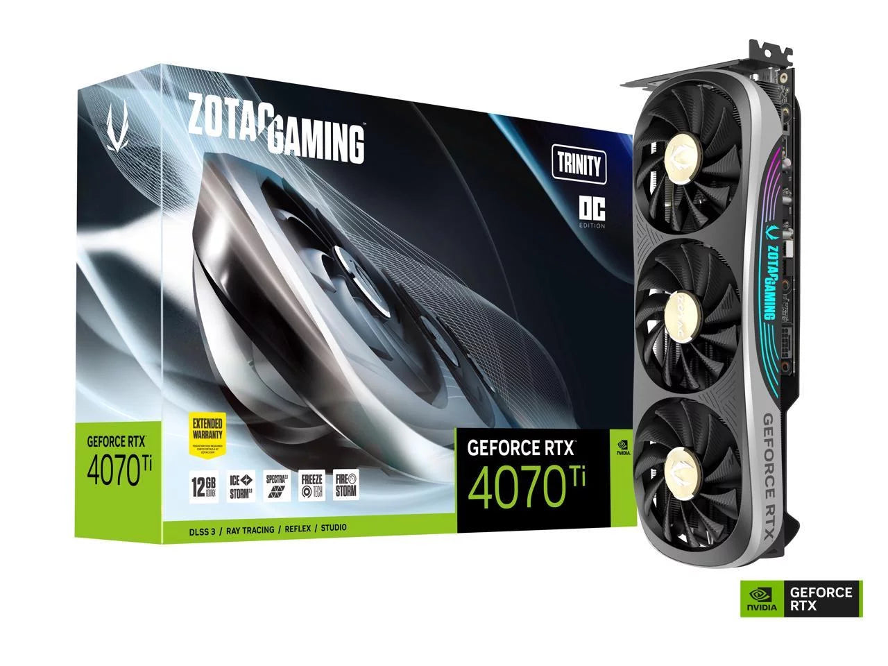 GeForce RTX 4070 Ti Trinity OC 12GB GDDR6X Gaming Graphics Card R599882
