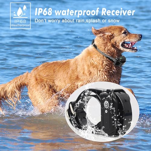 Dog Wireless Fence with Remote Training Collar, Rechargeable Waterproof, Adjustable Range K996